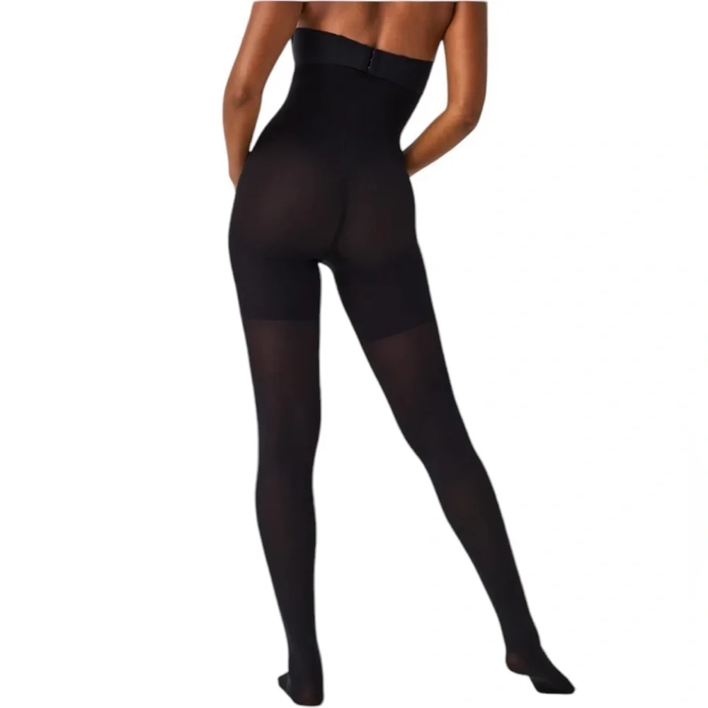 NEW Spanx Tight-End High Waisted Opaque Tights Black | Luxe Control | Size A - Picture 3 of 10